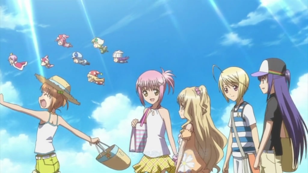 Yaya Yuiki, Amu Hinamori, Rima Mashiro, Hotori Tadase, Nagihiko Fujisaki, and the shugo chara