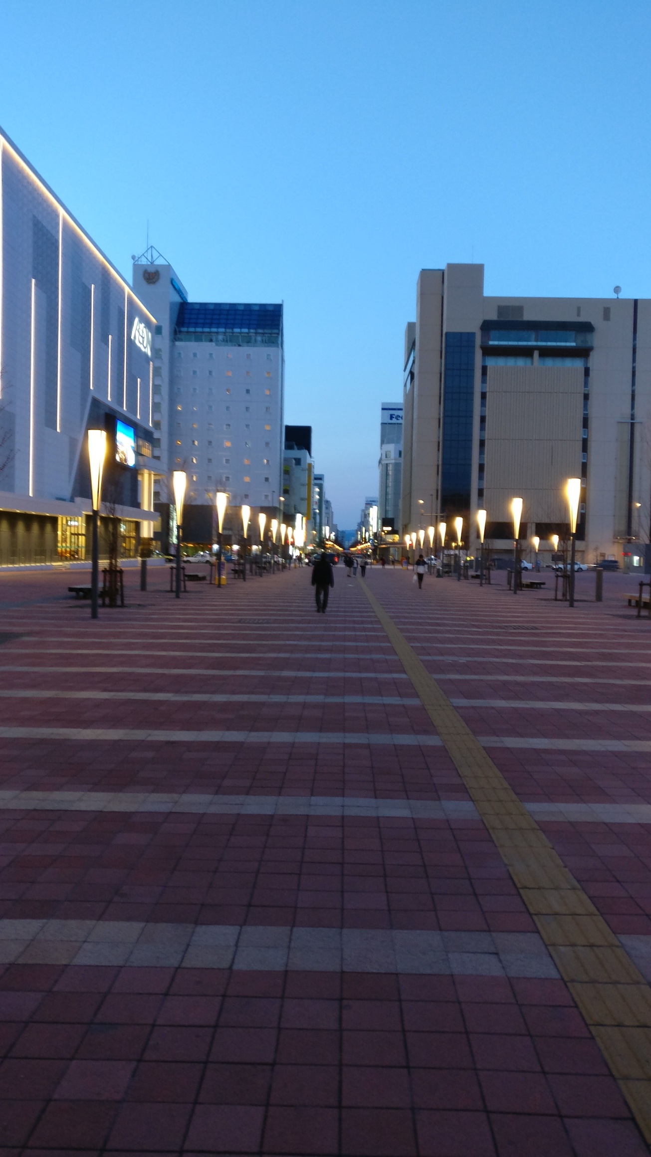 Outside Asahikawa Station