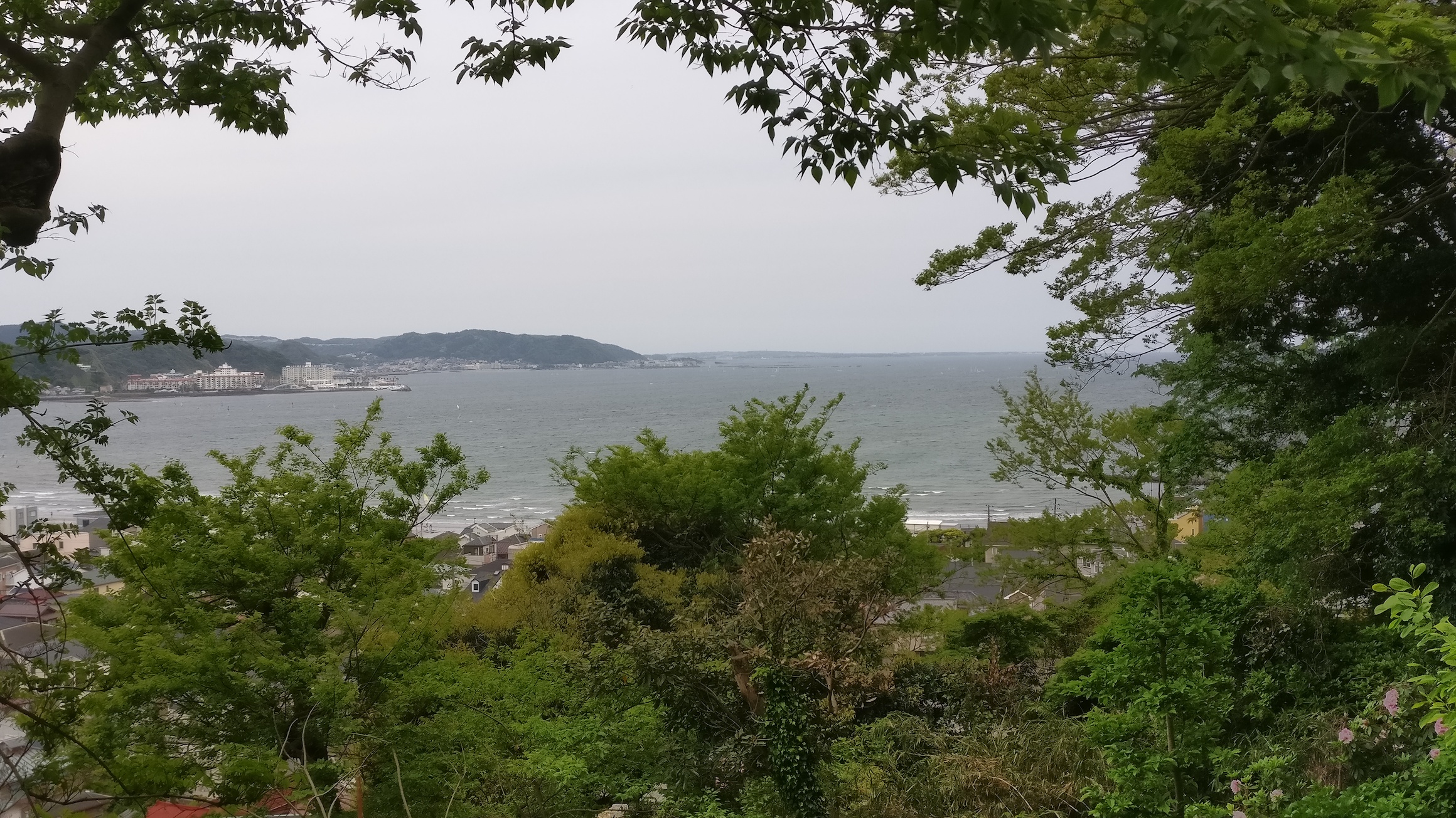 View of coastal Kamakura from the high ground